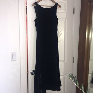 Navy Velvet Midi Dress. by J Crew Collection